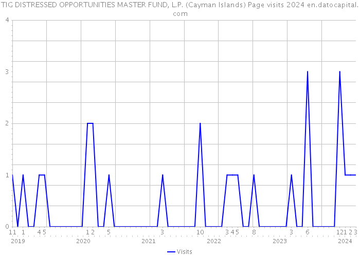 TIG DISTRESSED OPPORTUNITIES MASTER FUND, L.P. (Cayman Islands) Page visits 2024 