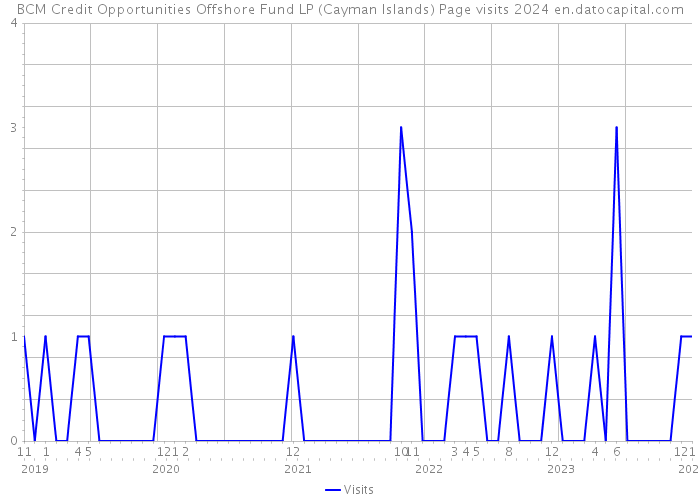 BCM Credit Opportunities Offshore Fund LP (Cayman Islands) Page visits 2024 