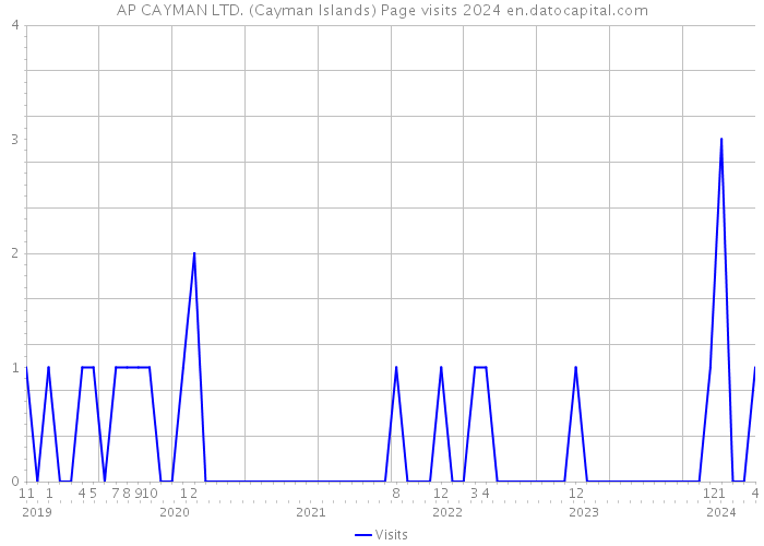 AP CAYMAN LTD. (Cayman Islands) Page visits 2024 