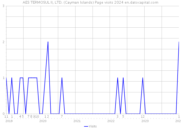 AES TERMOSUL II, LTD. (Cayman Islands) Page visits 2024 
