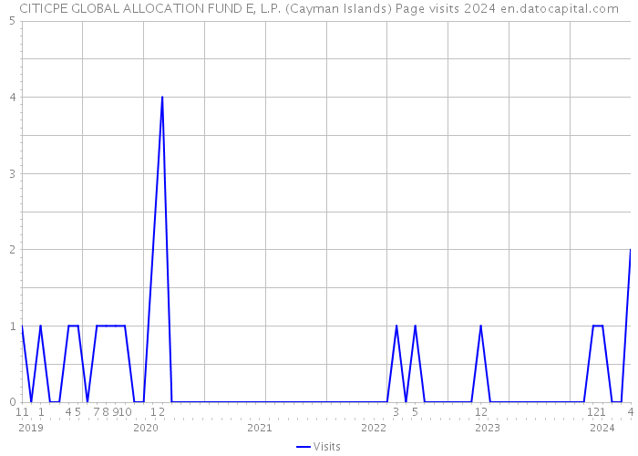 CITICPE GLOBAL ALLOCATION FUND E, L.P. (Cayman Islands) Page visits 2024 