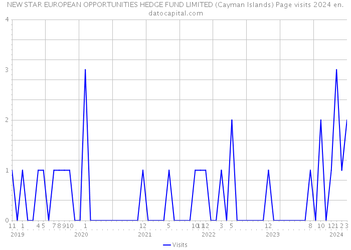 NEW STAR EUROPEAN OPPORTUNITIES HEDGE FUND LIMITED (Cayman Islands) Page visits 2024 
