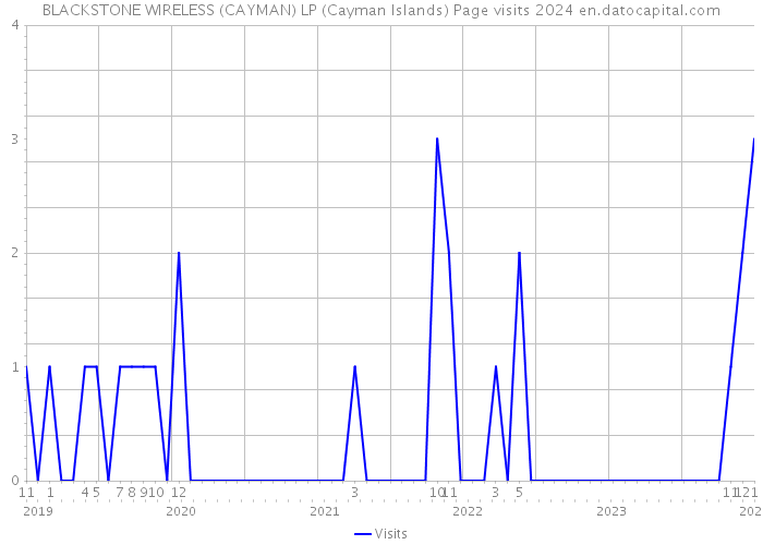 BLACKSTONE WIRELESS (CAYMAN) LP (Cayman Islands) Page visits 2024 