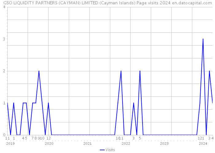 GSO LIQUIDITY PARTNERS (CAYMAN) LIMITED (Cayman Islands) Page visits 2024 