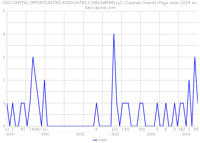 GSO CAPITAL OPPORTUNITIES ASSOCIATES II (DELAWARE) LLC (Cayman Islands) Page visits 2024 