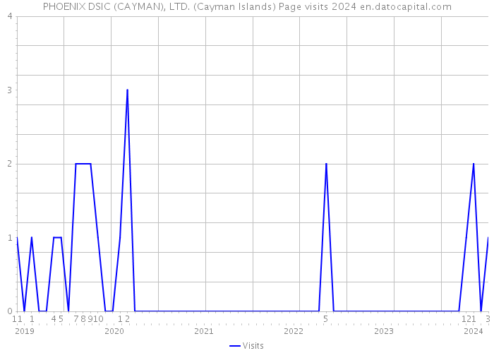 PHOENIX DSIC (CAYMAN), LTD. (Cayman Islands) Page visits 2024 