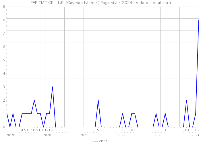 PEP TMT GP II L.P. (Cayman Islands) Page visits 2024 