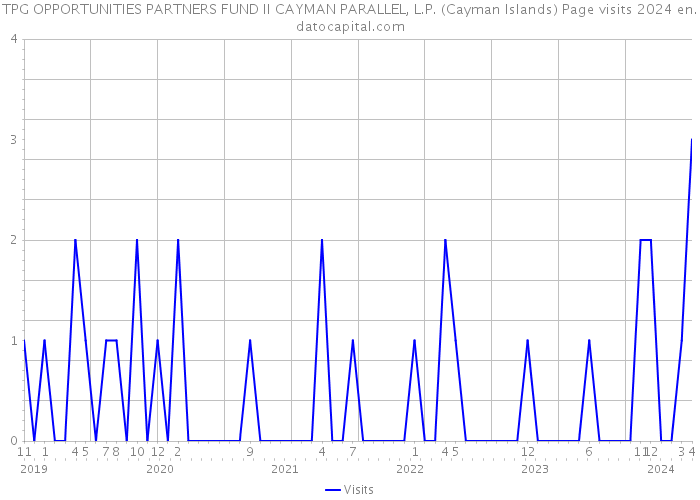 TPG OPPORTUNITIES PARTNERS FUND II CAYMAN PARALLEL, L.P. (Cayman Islands) Page visits 2024 