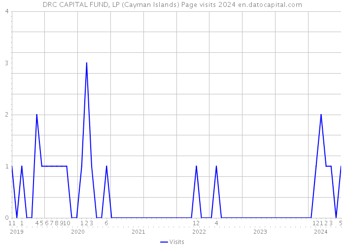 DRC CAPITAL FUND, LP (Cayman Islands) Page visits 2024 