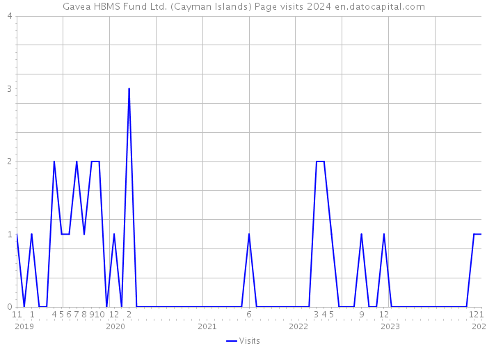 Gavea HBMS Fund Ltd. (Cayman Islands) Page visits 2024 