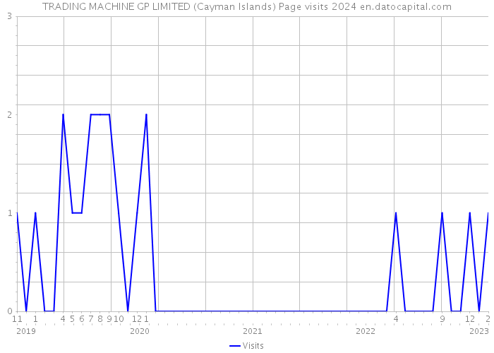 TRADING MACHINE GP LIMITED (Cayman Islands) Page visits 2024 