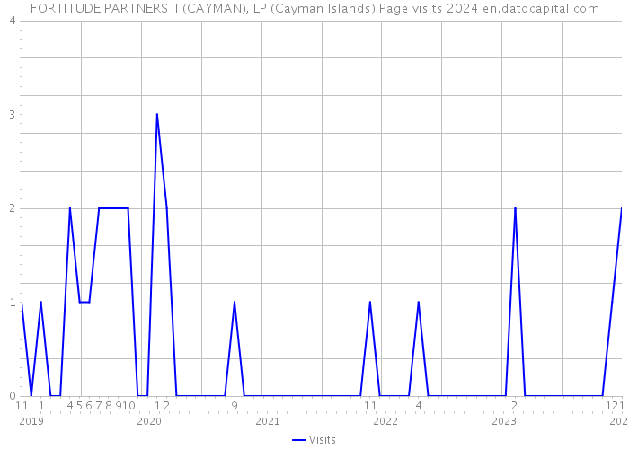 FORTITUDE PARTNERS II (CAYMAN), LP (Cayman Islands) Page visits 2024 