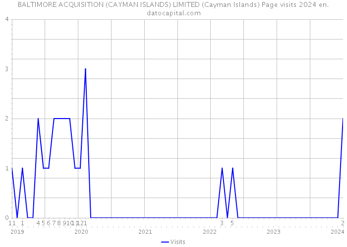 BALTIMORE ACQUISITION (CAYMAN ISLANDS) LIMITED (Cayman Islands) Page visits 2024 