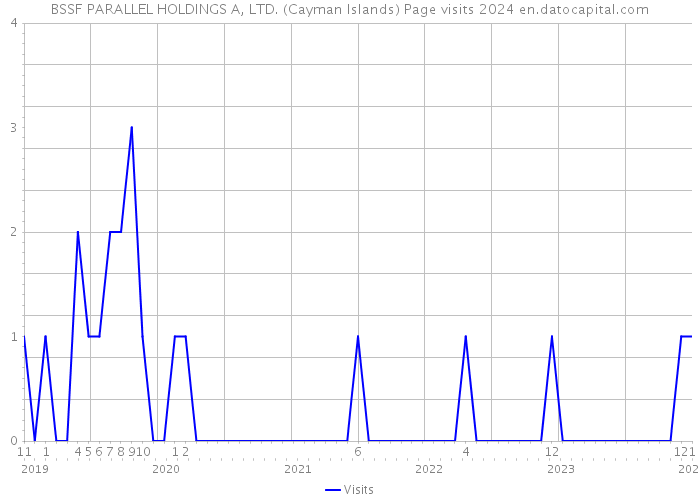 BSSF PARALLEL HOLDINGS A, LTD. (Cayman Islands) Page visits 2024 