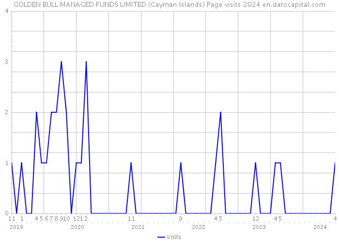GOLDEN BULL MANAGED FUNDS LIMITED (Cayman Islands) Page visits 2024 