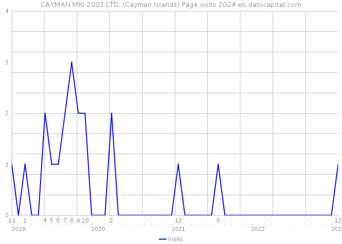 CAYMAN MRI 2003 LTD. (Cayman Islands) Page visits 2024 