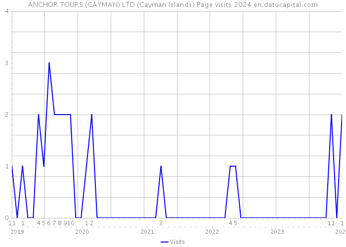 ANCHOR TOURS (CAYMAN) LTD (Cayman Islands) Page visits 2024 
