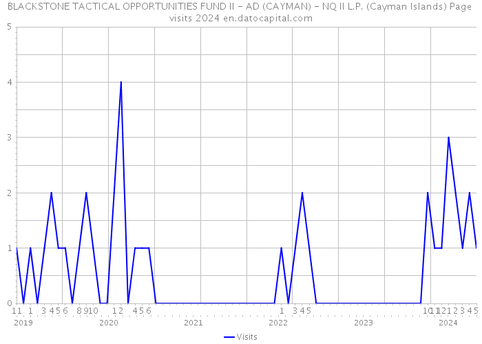 BLACKSTONE TACTICAL OPPORTUNITIES FUND II - AD (CAYMAN) - NQ II L.P. (Cayman Islands) Page visits 2024 