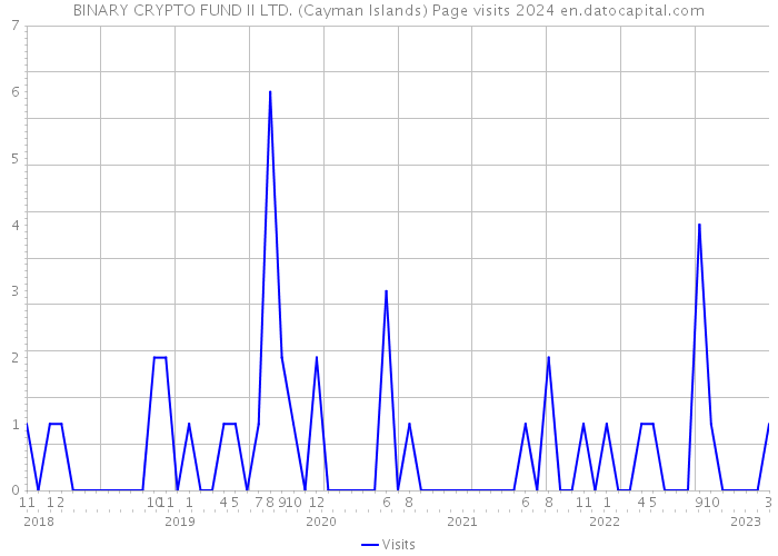 BINARY CRYPTO FUND II LTD. (Cayman Islands) Page visits 2024 