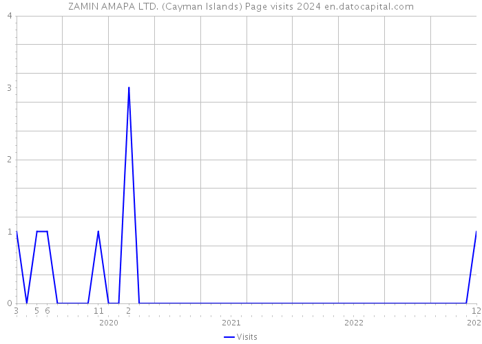 ZAMIN AMAPA LTD. (Cayman Islands) Page visits 2024 