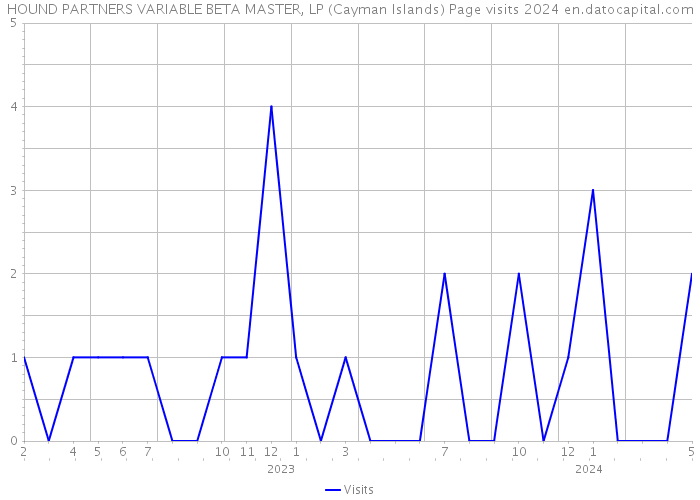HOUND PARTNERS VARIABLE BETA MASTER, LP (Cayman Islands) Page visits 2024 
