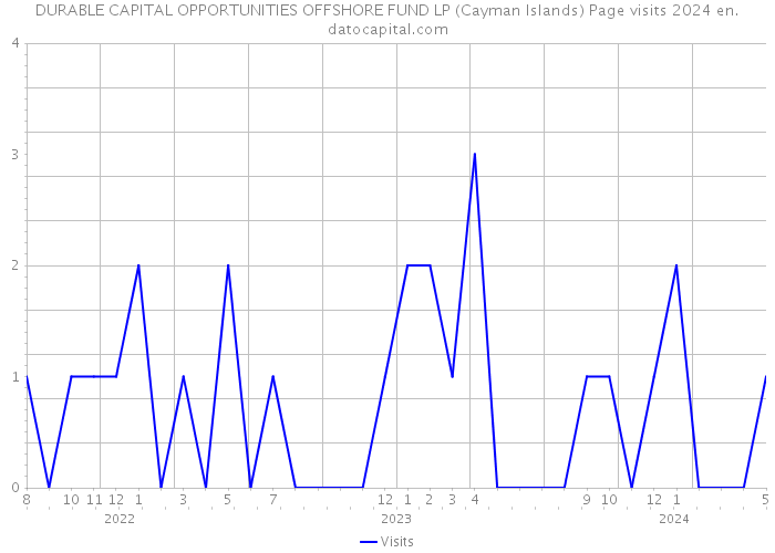 DURABLE CAPITAL OPPORTUNITIES OFFSHORE FUND LP (Cayman Islands) Page visits 2024 