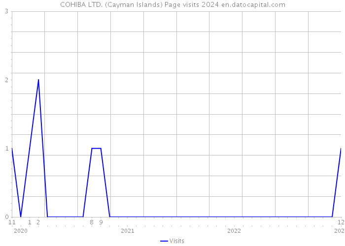COHIBA LTD. (Cayman Islands) Page visits 2024 