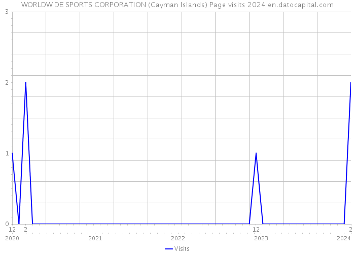 WORLDWIDE SPORTS CORPORATION (Cayman Islands) Page visits 2024 