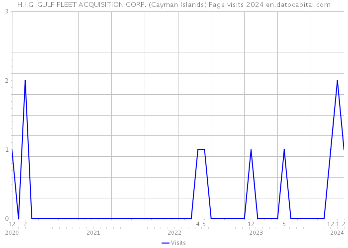 H.I.G. GULF FLEET ACQUISITION CORP. (Cayman Islands) Page visits 2024 