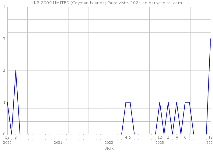 KKR 2009 LIMITED (Cayman Islands) Page visits 2024 
