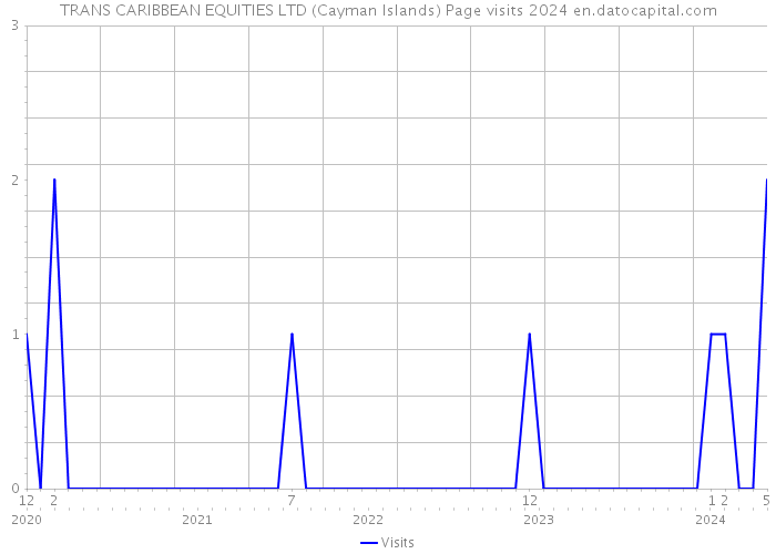 TRANS CARIBBEAN EQUITIES LTD (Cayman Islands) Page visits 2024 