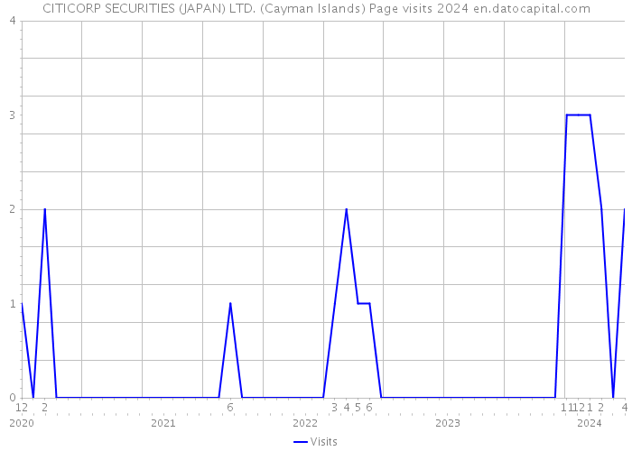 CITICORP SECURITIES (JAPAN) LTD. (Cayman Islands) Page visits 2024 