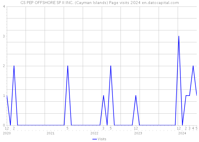 GS PEP OFFSHORE SP II INC. (Cayman Islands) Page visits 2024 