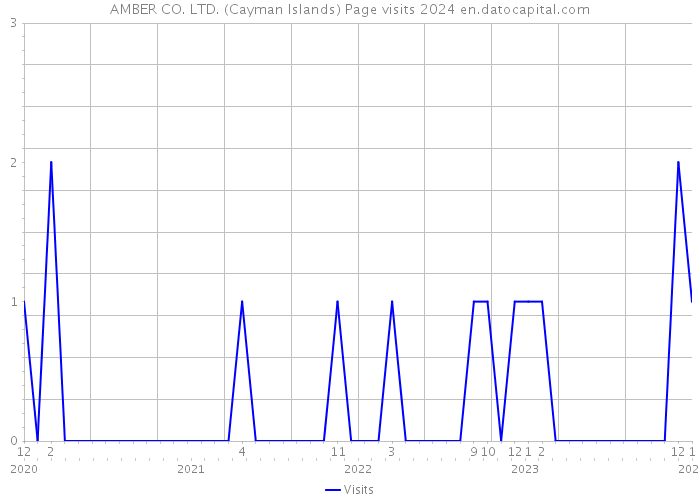 AMBER CO. LTD. (Cayman Islands) Page visits 2024 
