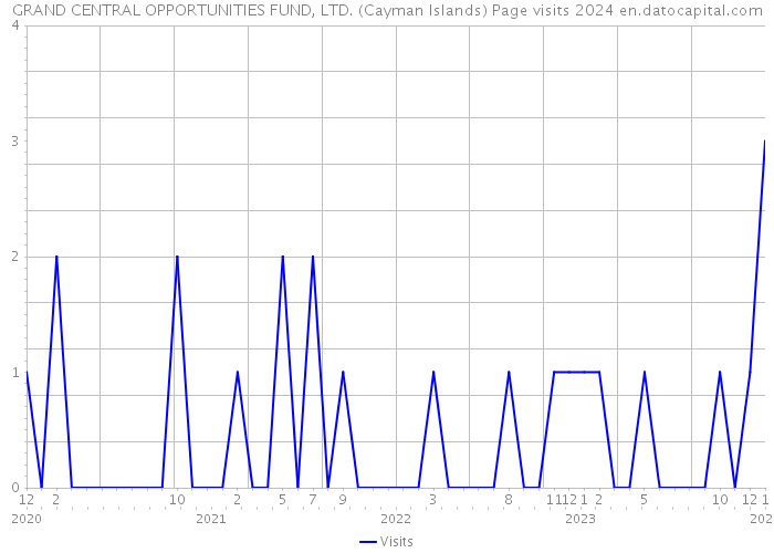 GRAND CENTRAL OPPORTUNITIES FUND, LTD. (Cayman Islands) Page visits 2024 