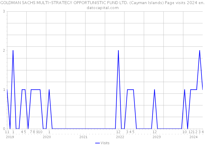 GOLDMAN SACHS MULTI-STRATEGY OPPORTUNISTIC FUND LTD. (Cayman Islands) Page visits 2024 