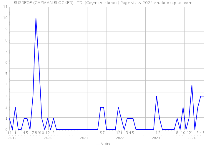 BUSREOF (CAYMAN BLOCKER) LTD. (Cayman Islands) Page visits 2024 