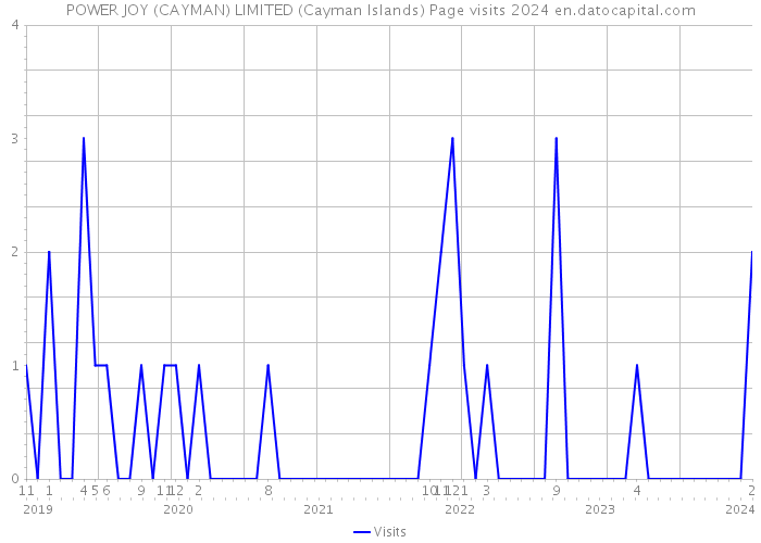 POWER JOY (CAYMAN) LIMITED (Cayman Islands) Page visits 2024 
