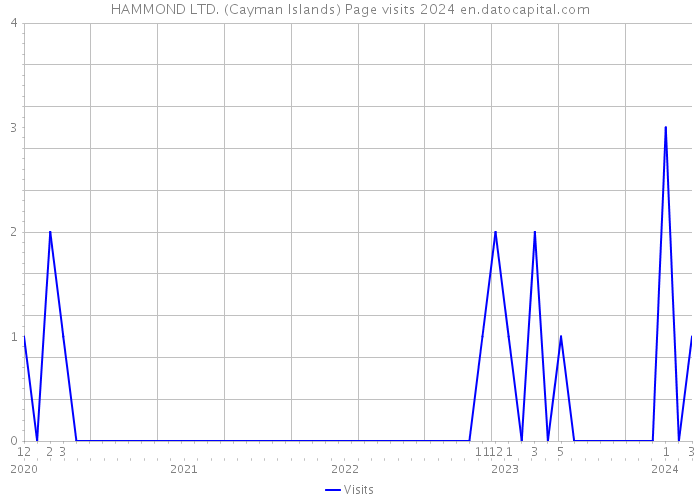 HAMMOND LTD. (Cayman Islands) Page visits 2024 