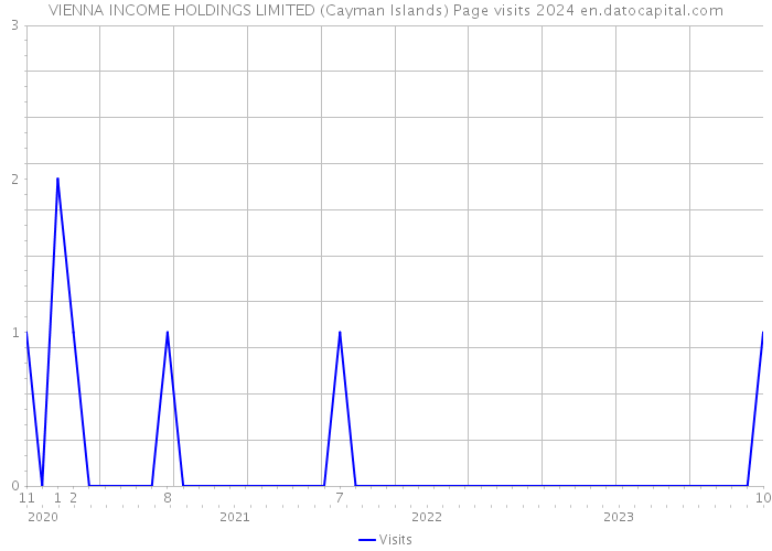 VIENNA INCOME HOLDINGS LIMITED (Cayman Islands) Page visits 2024 