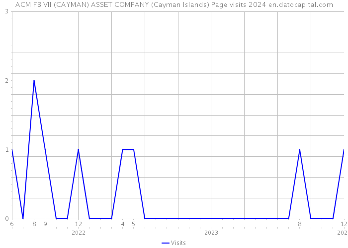 ACM FB VII (CAYMAN) ASSET COMPANY (Cayman Islands) Page visits 2024 