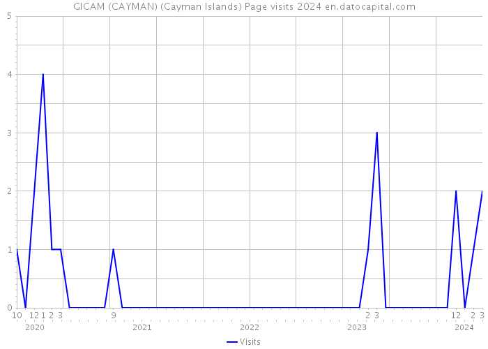 GICAM (CAYMAN) (Cayman Islands) Page visits 2024 