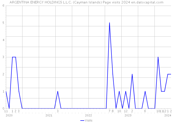 ARGENTINA ENERGY HOLDINGS L.L.C. (Cayman Islands) Page visits 2024 