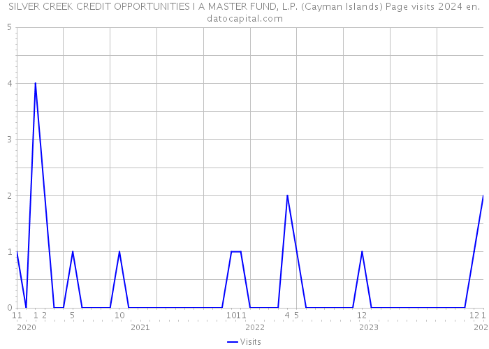 SILVER CREEK CREDIT OPPORTUNITIES I A MASTER FUND, L.P. (Cayman Islands) Page visits 2024 