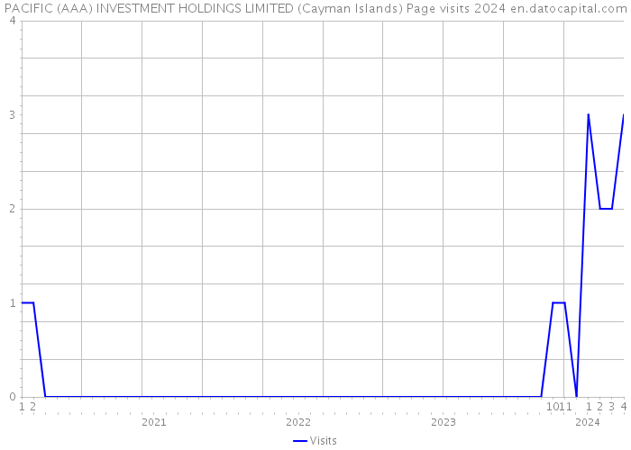 PACIFIC (AAA) INVESTMENT HOLDINGS LIMITED (Cayman Islands) Page visits 2024 