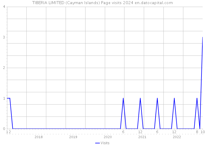 TIBERIA LIMITED (Cayman Islands) Page visits 2024 