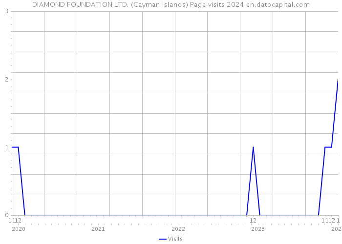 DIAMOND FOUNDATION LTD. (Cayman Islands) Page visits 2024 