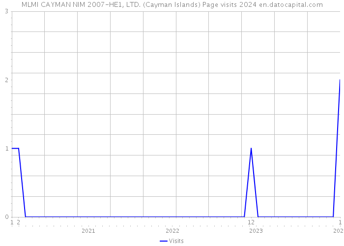 MLMI CAYMAN NIM 2007-HE1, LTD. (Cayman Islands) Page visits 2024 