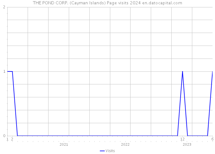 THE POND CORP. (Cayman Islands) Page visits 2024 