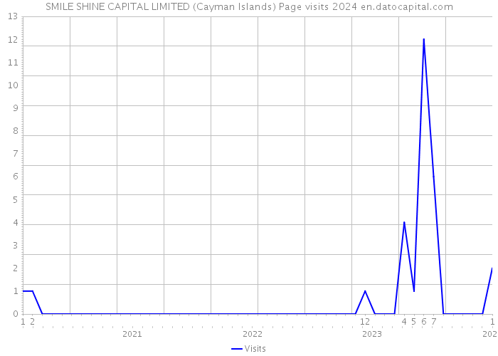 SMILE SHINE CAPITAL LIMITED (Cayman Islands) Page visits 2024 